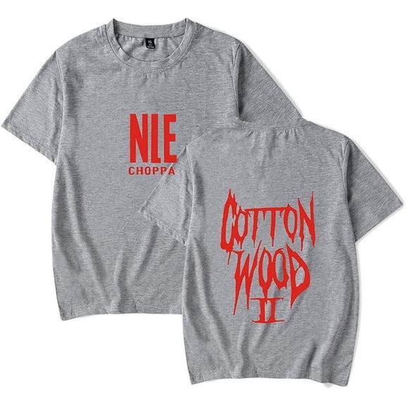 NLE Choppa Cottonwood Merch Short Sleeve T-shirt Unisex Fashion Crew Neck Top