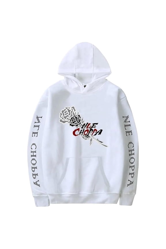 NLE Choppa Merch Hoodies Rapper Printed Logo Unisex Casual Fashion Hooded Sweatshirt