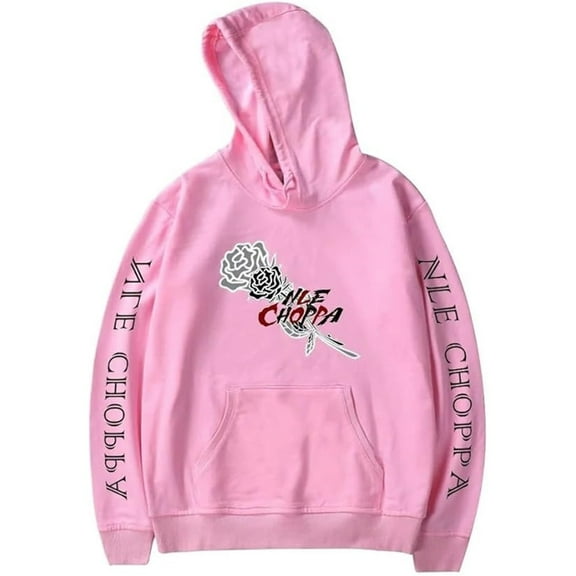 NLE Choppa Merch Hoodies Rapper Printed Logo Unisex Casual Fashion Hooded Sweatshirt