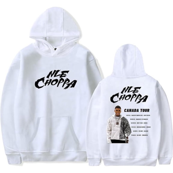 NLE Choppa Tour Merch Hoodie Pockets Drawstring Unisex Hooded Sweatshirt Fashion Clothing