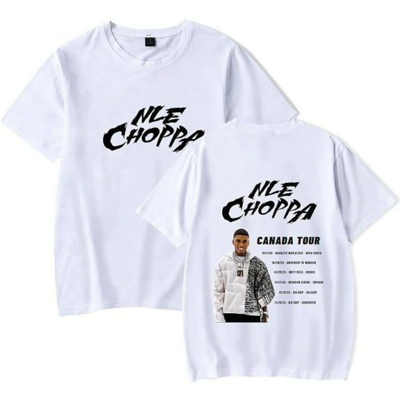 NLE Choppa Tour Merch Short Sleeve T-shirt Unisex Fashion Crew Neck Top