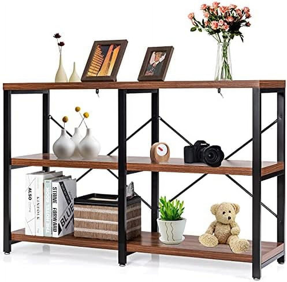 NLIBOOMLife Console Sofa Table 3 Tier Console Table with Shelves
