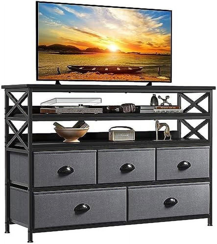NLIBOOMLife Dresser TV Stand for Bedroom Entertainment Center with