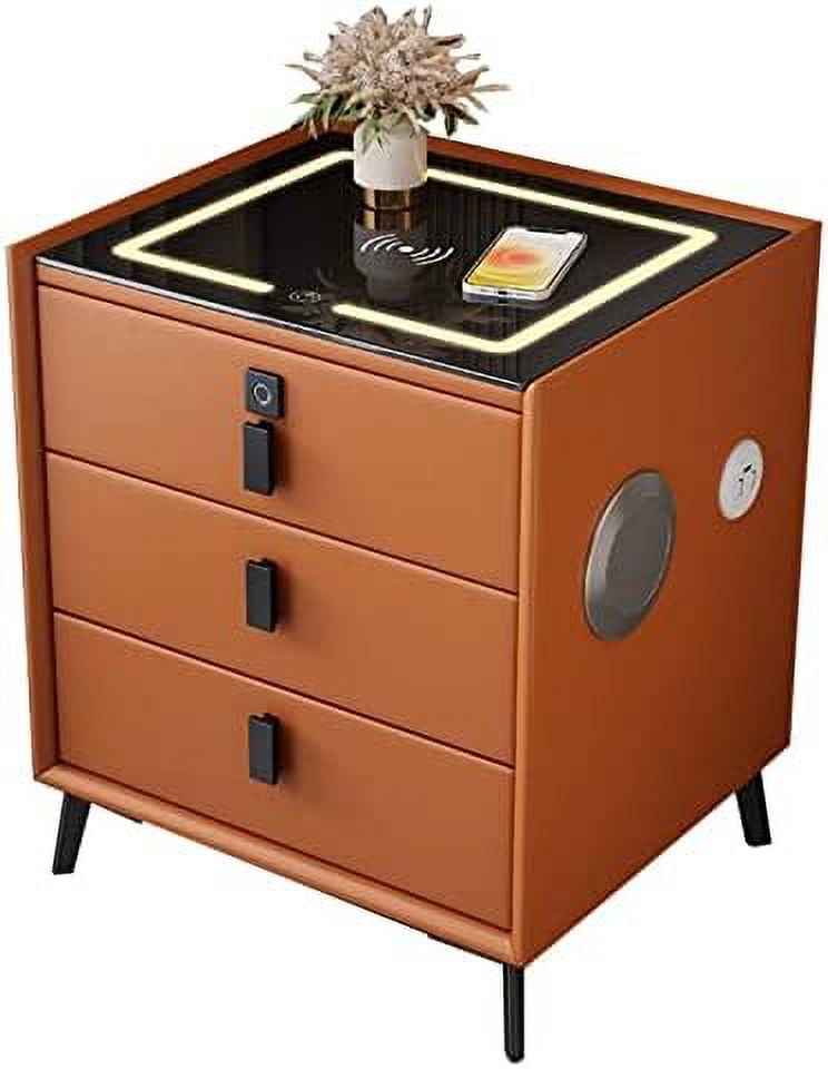 NLIBOOMLife Smart Nightstand/Wireless Charging Station 3 Color LED