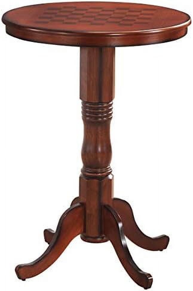 NLIBOOMLife Table 32" D X 30" H Wooden Round Pub Pedestal Adjustable