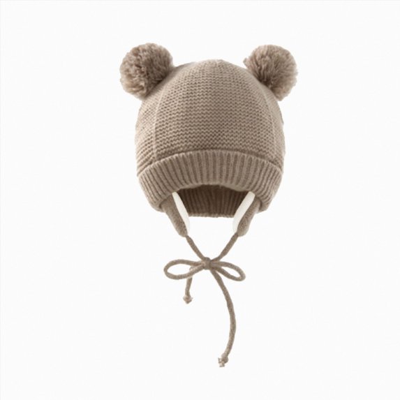 NLOMOCT Baby Beanies Kids Beanie Boys Girls Beanies Children Winter Hats Children Knit Warm Caps Kids Soft Beanie Cap Khaki,One Size