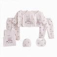 thumbnail image 1 of NLOMOCT Baby Boy Newborn Clothes Newborn Baby Clothes Boy, Baby Outfits Gift for Baby Boys Girls Toddler Unisex,Beige,0-3 Months, 1 of 4