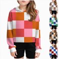 thumbnail image 1 of NLOMOCT Girls Long Sleeve Hooded Sweatshirt Graphic Hoodie Cute Pullovers Tops Cute Tween Sweatshirt for Kids Hoodies for Girls,Pink,5-6 Years, 1 of 4