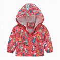 thumbnail image 1 of NLOMOCT Kids Jacket Boys Bomber Jackets Kids Spring Fall Zip Up Varsity Windbreak Jackets Red,3-4 Years, 1 of 4