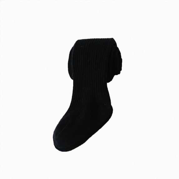 NLOMOCT Toddler Girl Pants Girls Tights Toddler Cable Knit Cotton Seamless Baby Girls' Leggings,Black,1-2 Years