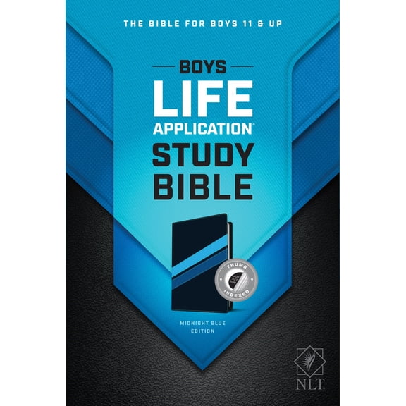 NLT Boys Life Application Study Bible-Midnight Blue TuTone LeatherLike Indexed