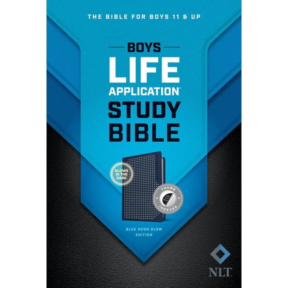 NLT Boys Life Application Study Bible, Tutone (Leatherlike, Blue/Neon/Glow, Indexed) (Other)