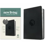 NLT Compact Bible, Filament Enabled LeatherLike, Regal Lion Black, Red Letter Hardcover