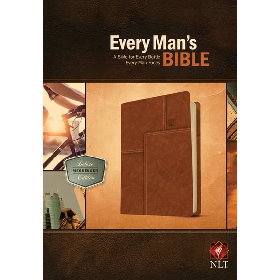 NLT Every Man's Bible: Deluxe Messenger Edition-Layered Brown LeatherLike