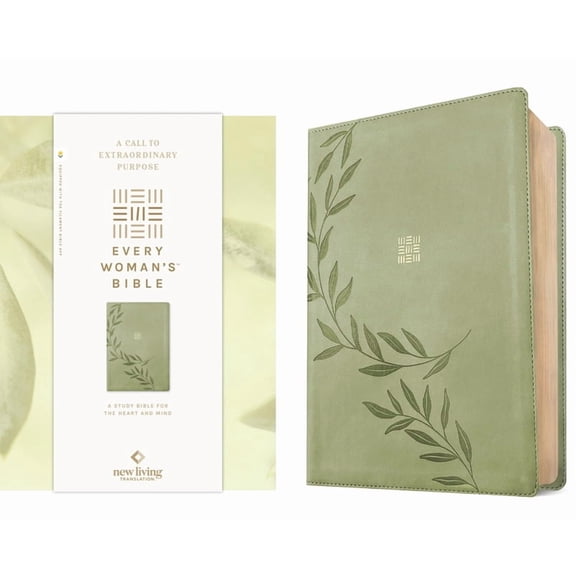 NLT Every Woman's Bible, Filament Enabled (Leatherlike, Olive Branch Green, Red Letter), (Hardcover)