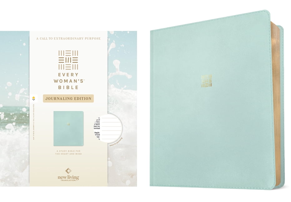 NLT Every Woman's Bible, Journaling Edition, Filament Enabled (Leatherlike, Seafoam Blue, Red Letter), (Hardcover)