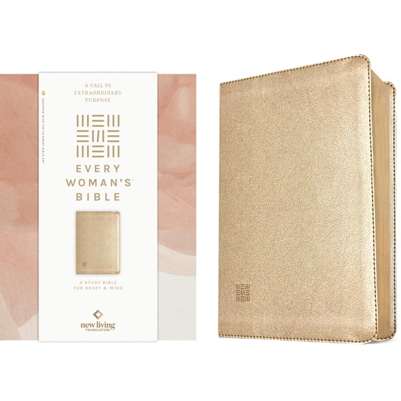 NLT Every Woman's Bible, Filament Enabled (Leatherlike, Soft Gold, Red Letter), (Hardcover)