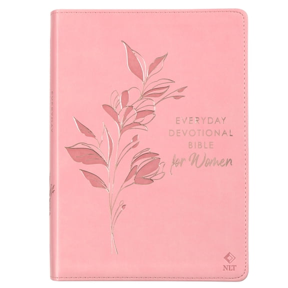 Devotional Bible NLT for Women (Faux Leather, Pink), (Hardcover)