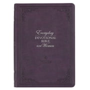 Devotional Bible NLT for Women Faux Leather, Purple, Hardcover