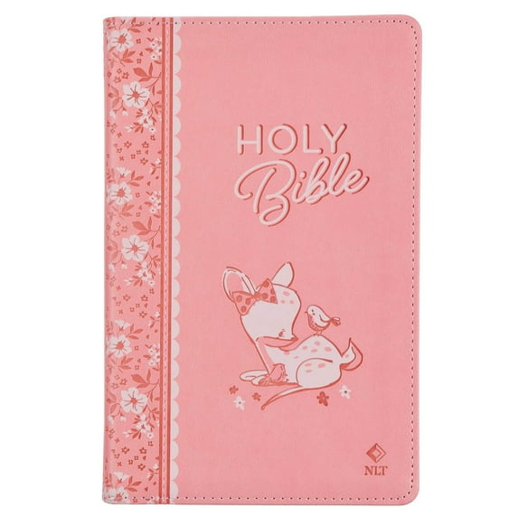 NLT Keepsake Holy Bible for Baby Girls Baptism Easter, New Living Translation, Pink