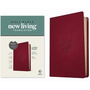 NLT Large Print Thinline Reference Bible, Filament Enabled Edition Red Letter, Leatherlike, Berry, Hardcover