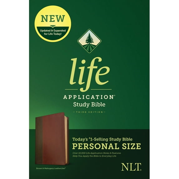NLT Life Application Study Bible/Personal Size (Third Edition)-Brown/Tan LeatherLike