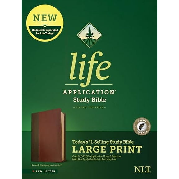 Pre-Owned NLT Life Application Study Bible, Third Edition, Large Print Paperback