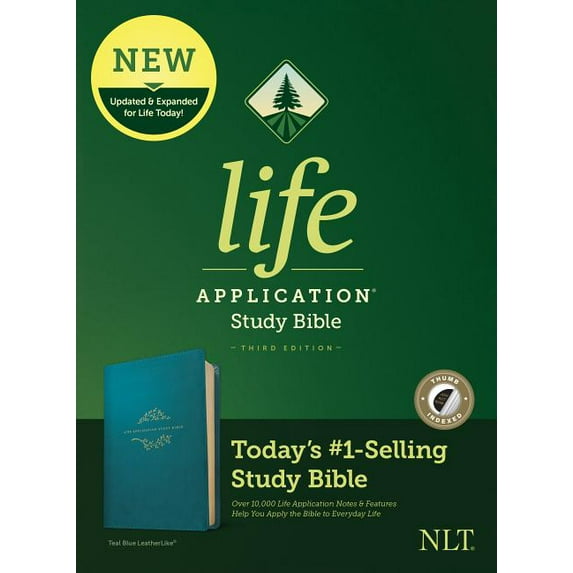 NLT Life Application Study Bible, Third Edition (Leatherlike, Teal Blue, Indexed) (Other)