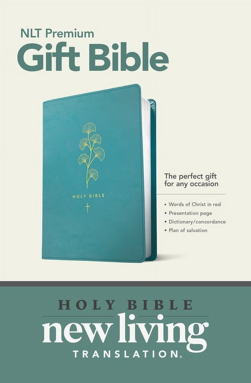 NLT Premium Gift Bible - Leatherlike Teal with Red Letter (Other