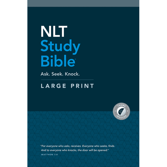 NLT Study Bible Large Print (Red Letter, Hardcover, Indexed), (Hardcover)