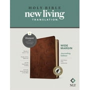 NLT Wide Margin Bible/Filament Enabled Edition-Dark Brown Palm LeatherLike Indexed