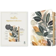 NLT Wide Margin Bible, Filament-Enabled Edition Leatherlike, Autumn Leaves, Red Letter Dayspring Signature Collection Hardcover