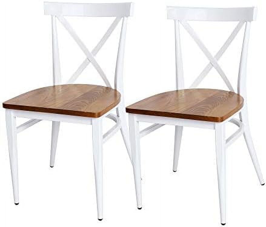 NLTBONNIE Black Metal Dining Chairs Heavy Duty Kitchen Chairs Fully