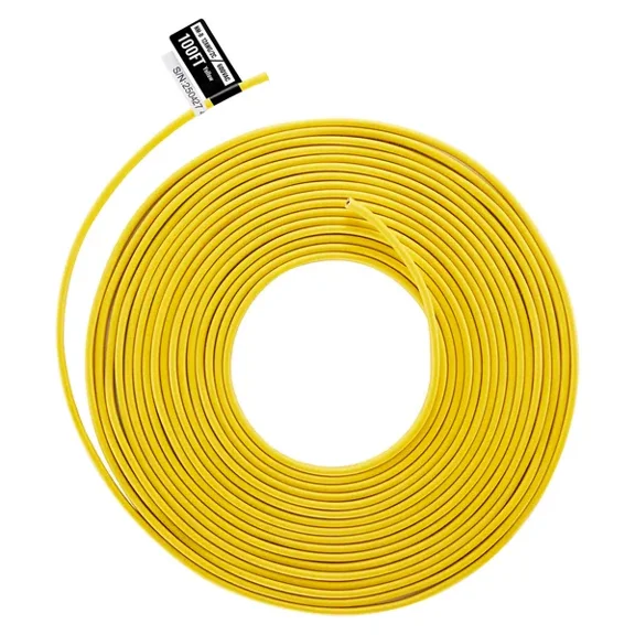 NM-B Wire, 12AWG/2C Non-Mettalic Residential Indoor Electrical Wire with Ground, PVC Sheathed High-Purity Copper Core Cable, for Outlets, Switches, Other Loads & Lighting Wiring Project(100 ft)