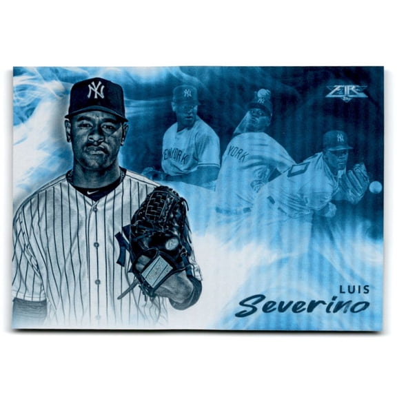 NM-MT Smoke And Mirrors Blue Chips #SM-12 Luis Severino New York Yankees Baseball Card New York Yankees MLB Baseball Trading Card