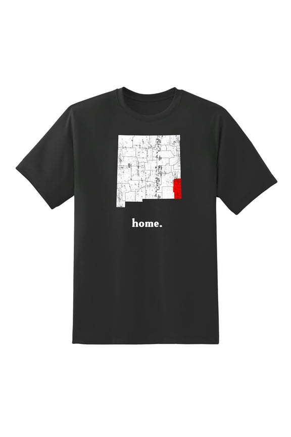 NM Map New Mexico Home State Love New Mexico Home Design Mens Graphic T Shirts for Men Women Black,XL