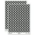 thumbnail image 1 of NM New Mexico State in Heart 200+ Round Stickers - Black - Matte Finish - 0.50" Size, 1 of 3
