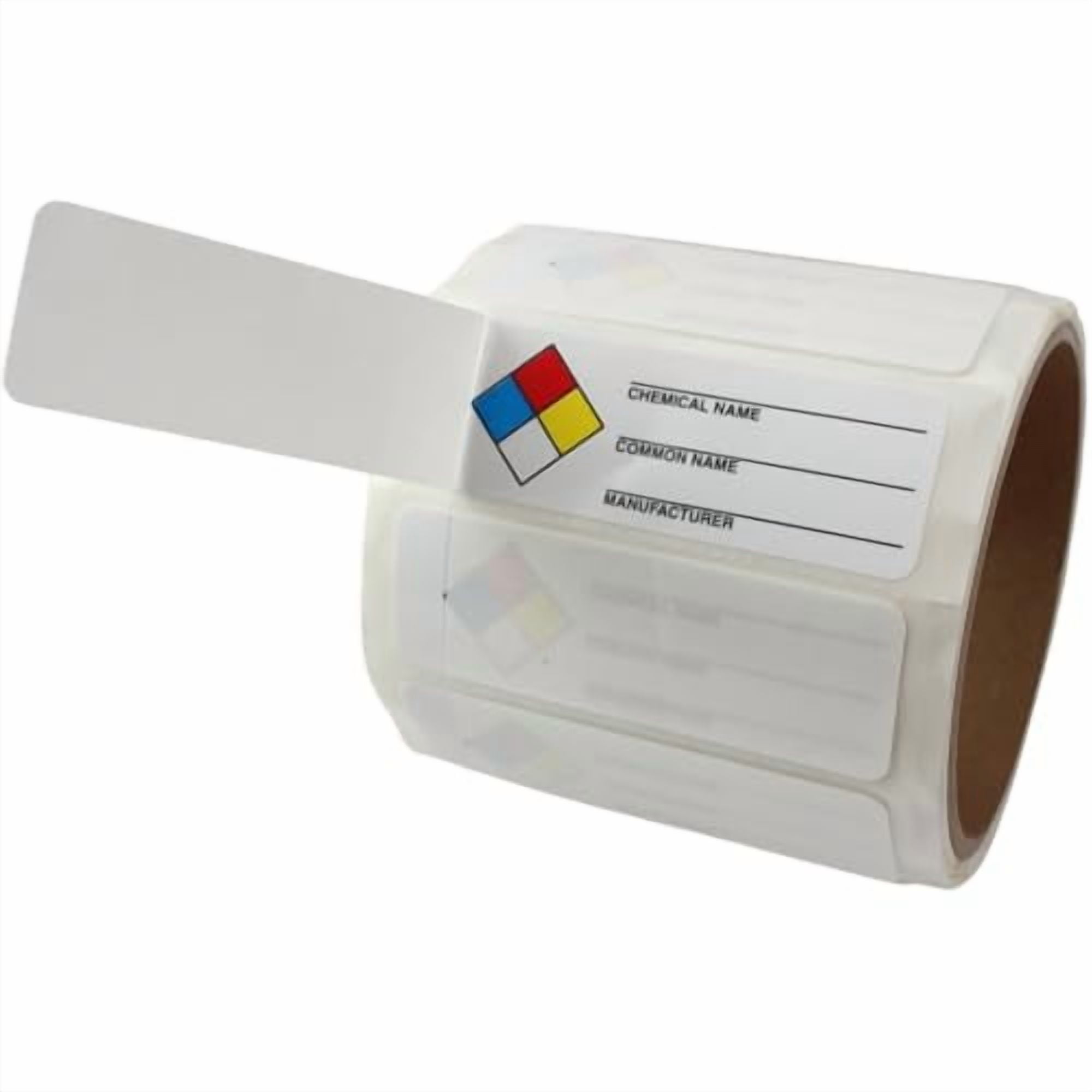 NMC Common Chemical Identifier Labels (Pack of 100) Adhesive Vinyl Self ...