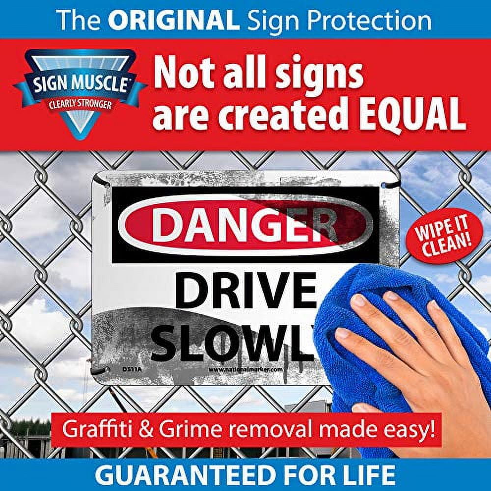 NMC D529A DANGER - FALL PROTECTION REQUIRED IN THIS AREA - 10 in. x 7 ...