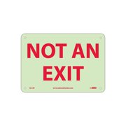 NMC GL15R Glo-Brite Not An Exit Sign - Rigid Plastic