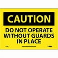 thumbnail image 1 of National Marker C15P Caution Do Not Operate Safety Signs - Vinyl - 7 x 10 in. - Yellow & Black, 1 of 1