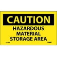thumbnail image 1 of NMC Signs C310Ap, Caution Hazardous Material Storage Area Label, 3 X 5, Pressure Sensitive Vinyl .0045, 1 of 1