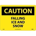 thumbnail image 1 of NMC Signs C380Rb, Caution Falling Ice And Snow Sign, 10 X 14, Rigid Plastic .050, 1 of 1