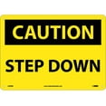 thumbnail image 1 of NMC Signs C400Rb, Caution Step Down Sign, 10 X 14, Rigid Plastic .050, 1 of 1