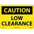 thumbnail image 1 of NMC Signs C552Rb, Caution Low Clearance Sign, 10 X 14, Rigid Plastic .050, 1 of 1