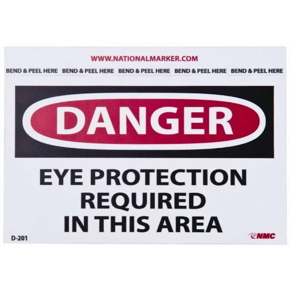 5 Qty 1 Pack Accident Prevention Label, Header: DANGER