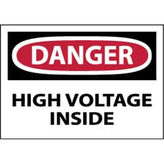 5 Qty 1 Pack Accident Prevention Label, Header: DANGER