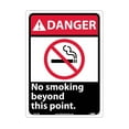 thumbnail image 1 of NMC Signs Dga7Rb, Danger No Smoking Beyond This Point Sign, 14 X 10, Rigid Plastic .050, 1 of 1