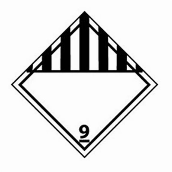 National Marker DL50R DOT Placard - Class 9