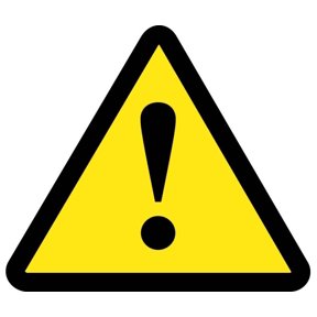 NMC Signs Iso236Ap, General Warning Hazard Iso Label, 2 X 2, Pressure Sensitive Vinyl .0045